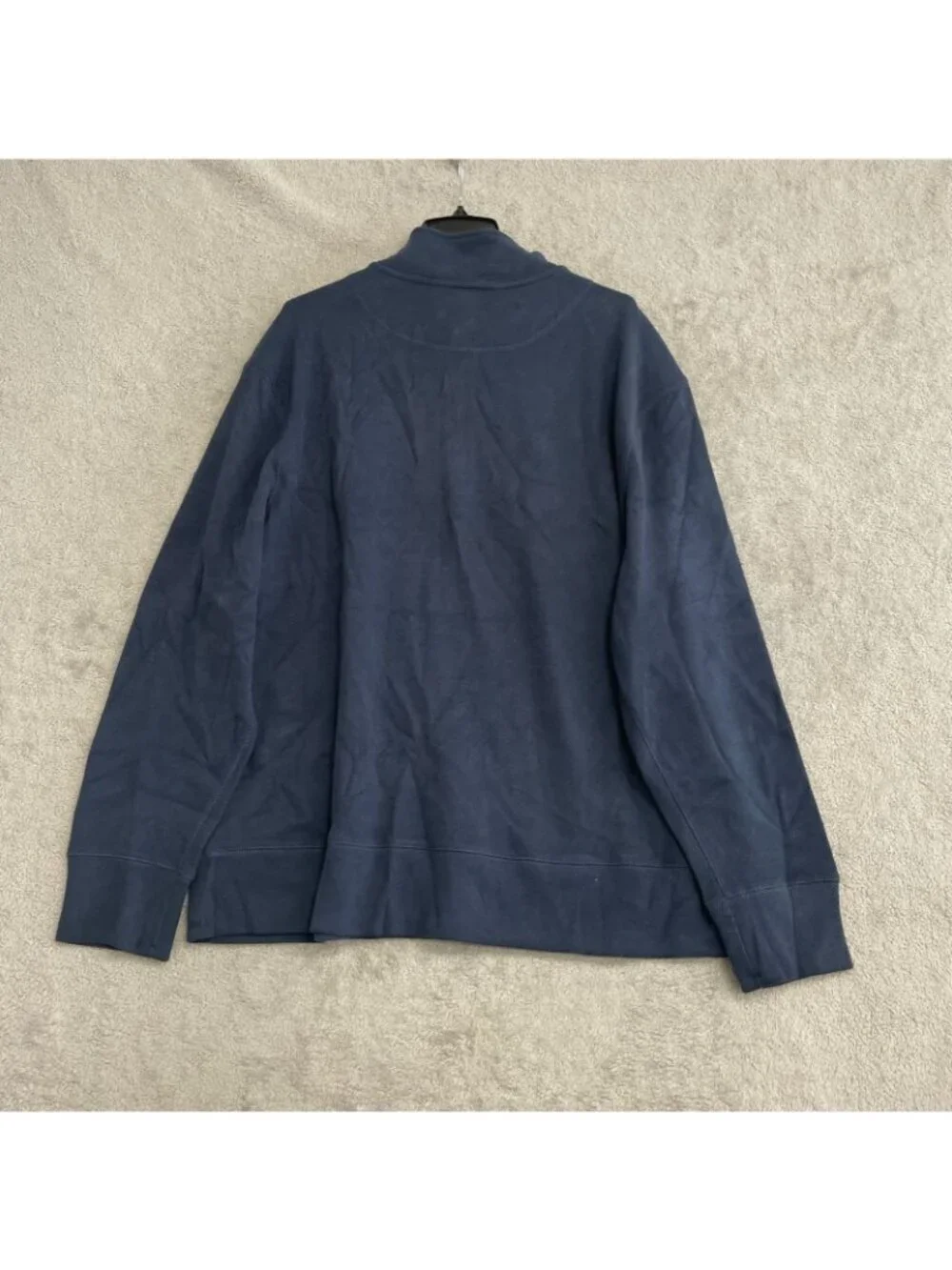 Banana Republic Men's XXL Navy Half-Zip Pullover Sweatshirt Cotton-Blend M1020